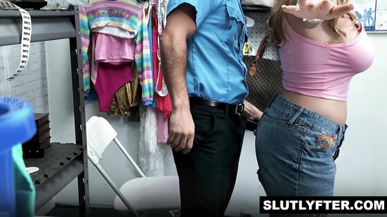 Tony Marzo fucks this candy thief Zoey Uso in his office desk and chair