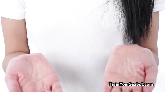 Activating masseuse sexbots hidden features for riding dick