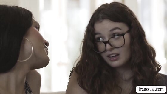 Fucking my nerd chubby neighbor in my house