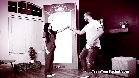 Shy girlfriend bot got naughty features for her new owner