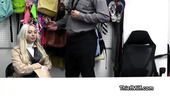 Big fat mall cop dick for curvy thiefs juicy cunt