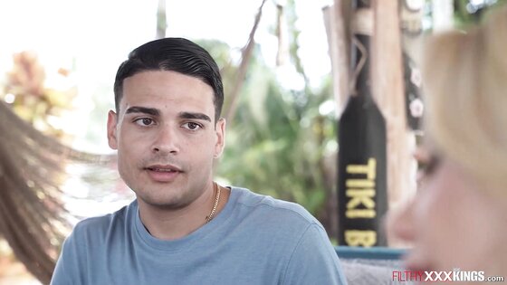 Stepson creampied big tit blonde stepmom