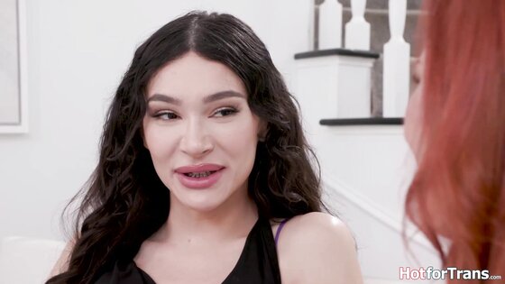 A threesome with husbands ex shemale gf