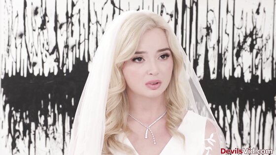 Small tit bride fucked by grooms stepbro