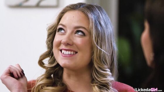 Lesbian teen sharing woman with stepmom