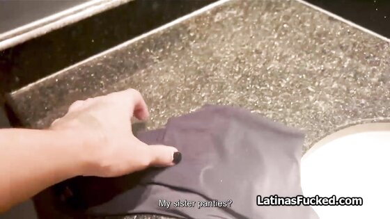 Smelling her panties then fucking her juicy pussy