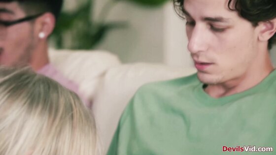 Stepsons having threesome with stepmom