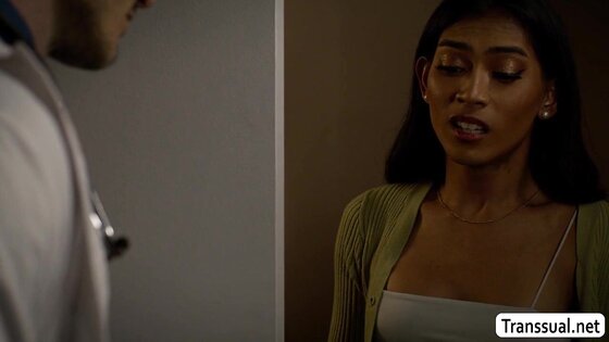 Fucking my horny TS patient late at night