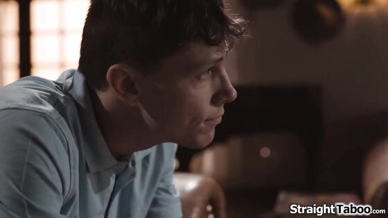 Busty milfs seduced by her teen neighbor