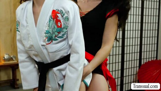 Fake karate Master get banged by black belt TS