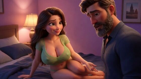 Warm bed lights up for lonely husband as MILF next door gives him hope through sex