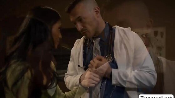 Perv doctor fucks the ass of this thick shemale
