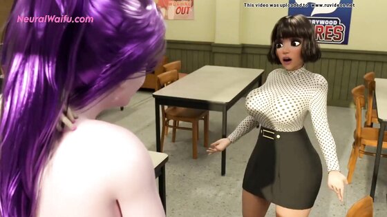 Sexy futa teacher gets monster cock anal