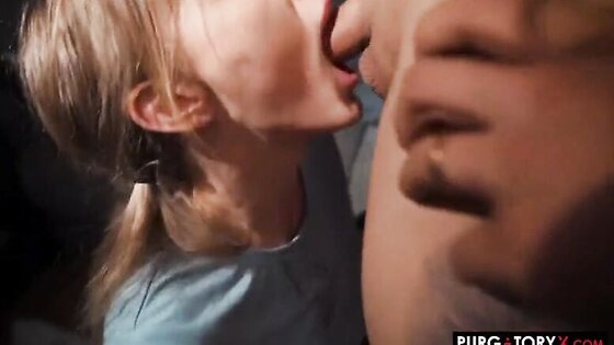 Young Red Haired Cute Throat Fucking