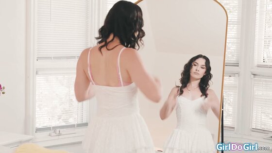 Im being scissored by my big tit stepmom