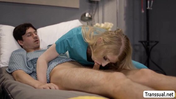 Giving my weak patient a blowjob to be strong