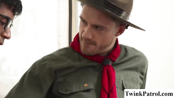Scout Uniform Boys Get Hot and Heavy in Tent