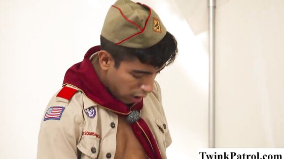 Scout Uniform Boys Get Hot and Heavy in Tent