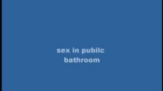 Sex In The Public Bathroom