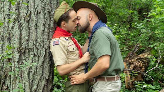 Twink scout having affair with his scout Master