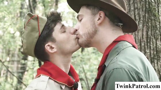 Scout gays Forest Threesome