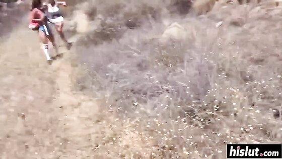 Hairy Brunettes Share Big Cock And Cum