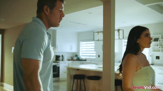 Stepdaughter cant say no to her stepdad