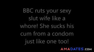 BBC ruts your sexy slut girl like a whore!