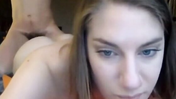 Dirty Teen Moaning During Doggy