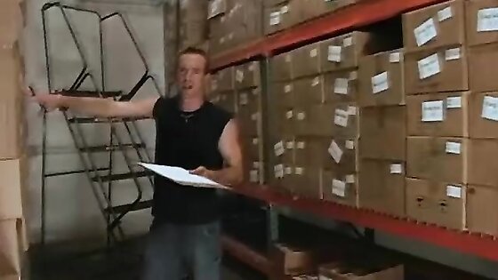 Pro model looking girl gets fuck in the warehouse