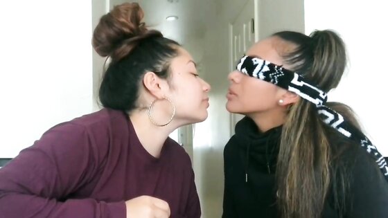 Asian Lesbian Tounge Kissing(girl on Left can Kiss