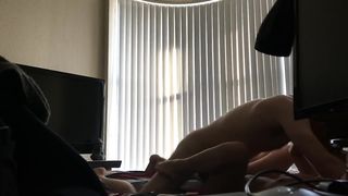 Tiny Asian morning sex on hidden camera (re post me)