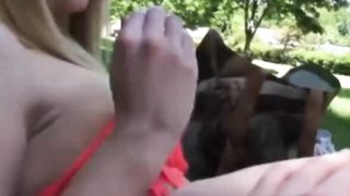 Risky anal sex at public pool