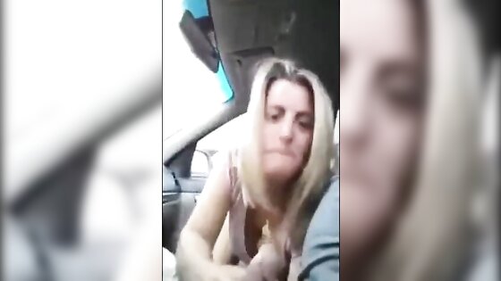 Amateur Blowjob on Car