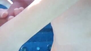Girl pulling my cock underwater 2