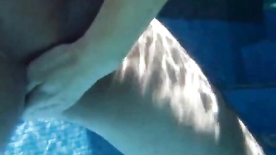 Girl pulling my cock underwater 2