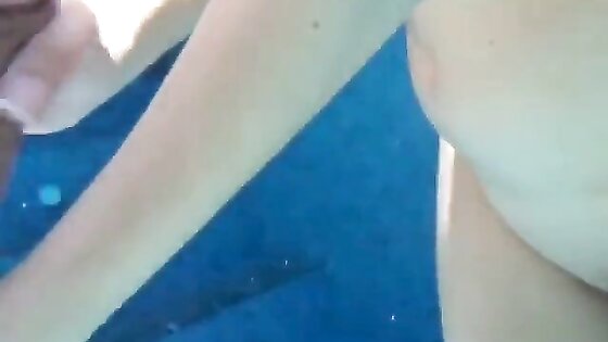Girl pulling my cock underwater 2