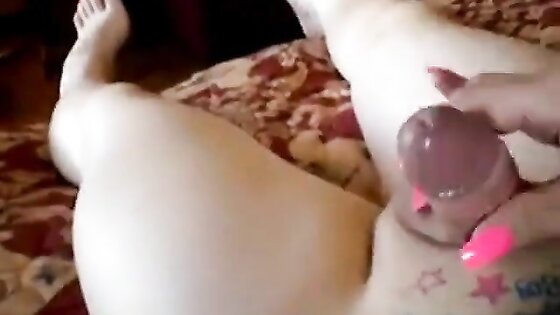 Cross dresser Pink Erotica masturbation moaning orgasm