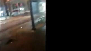 Homeless man getting head in down town Baltimore City