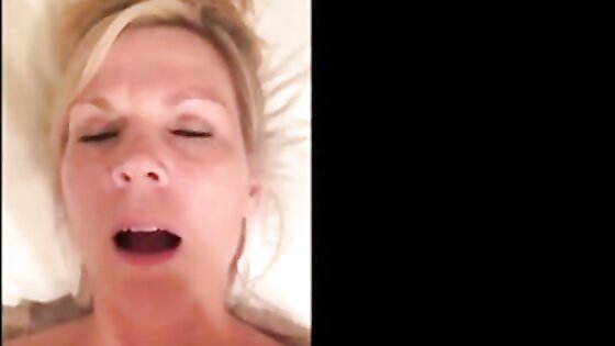 Sexy hot milf records herself cumming while talking dirty