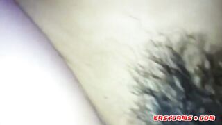 asian hairy pussy creams on dick