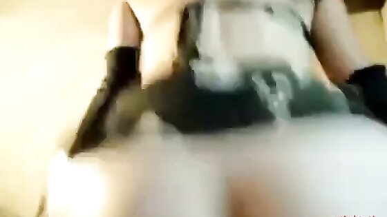 sexiest ass doing anal in mini skirt bouncing