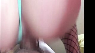 Horny milf girl rides hubbys friends cock
