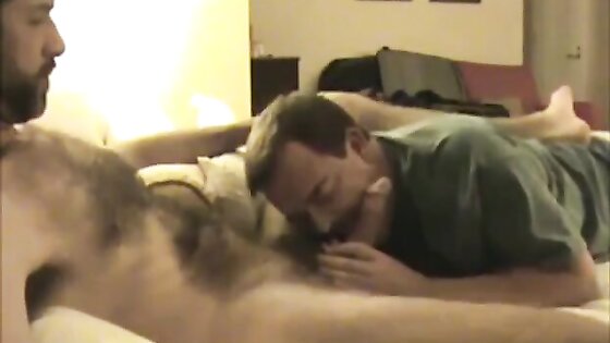 Hairy Daddy Gets Blow Job