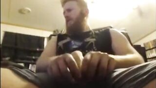Big Dick Ginger Shoots Out A Massive Load