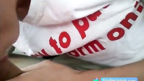 Blowing a friend in the car and he cums in my mouth 2