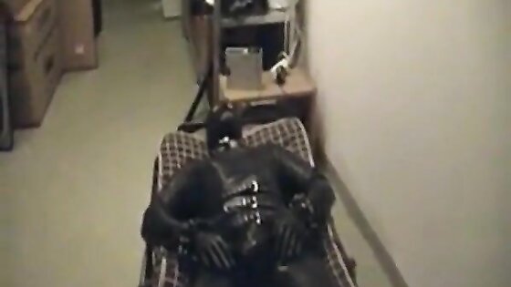 Rubberboy in Bondage for the night