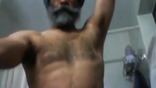 Indian Daddy Jerks Off & Cums