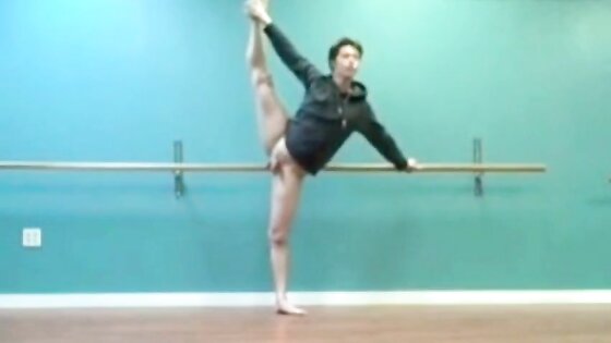 Male ballet practice (without tights!)