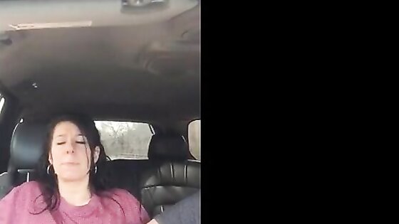 Very cute chick gets fingered to orgasm in back seat